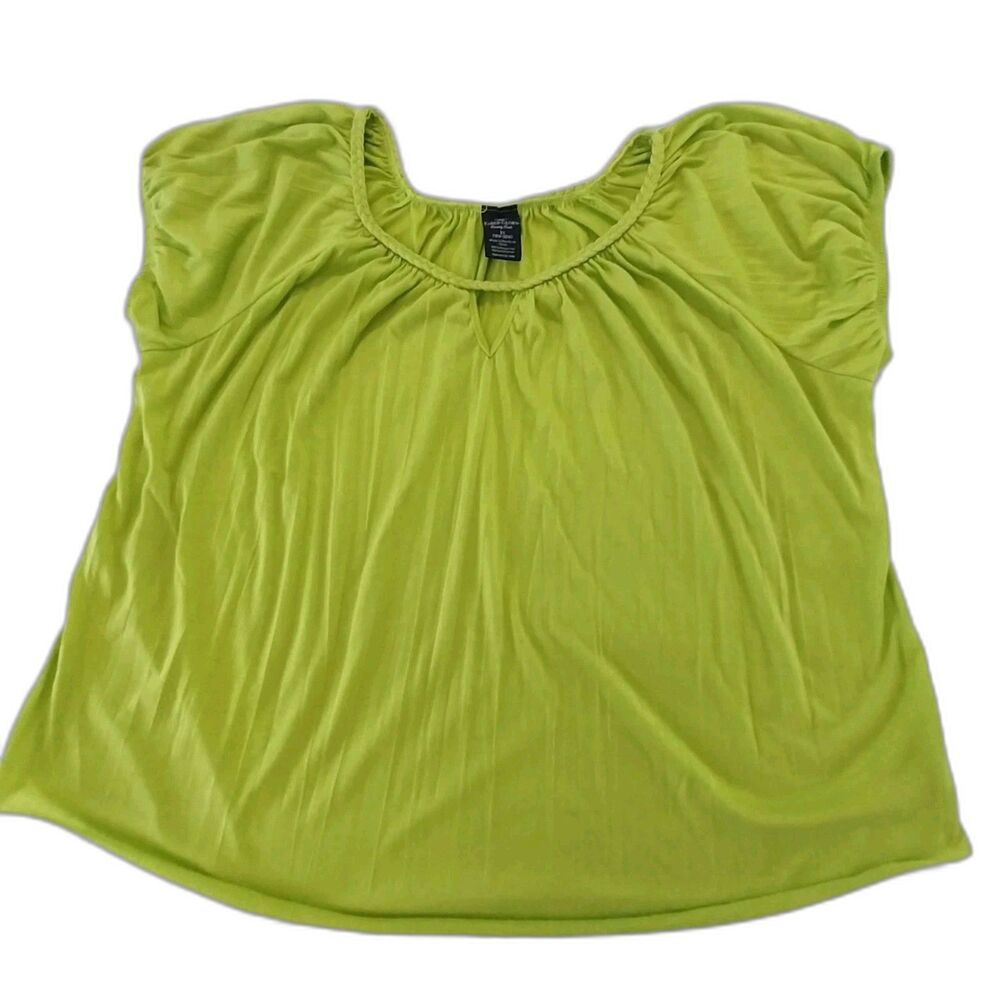 Faded Glory Top Size 2X Green #B067